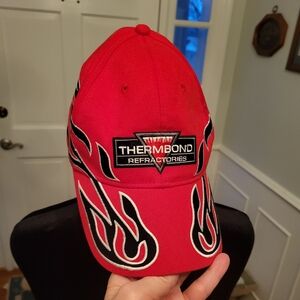 4/$19 Y2k Red and Black Flames Adjustable Trucker Hat Grunge Baseball Cap  Punk